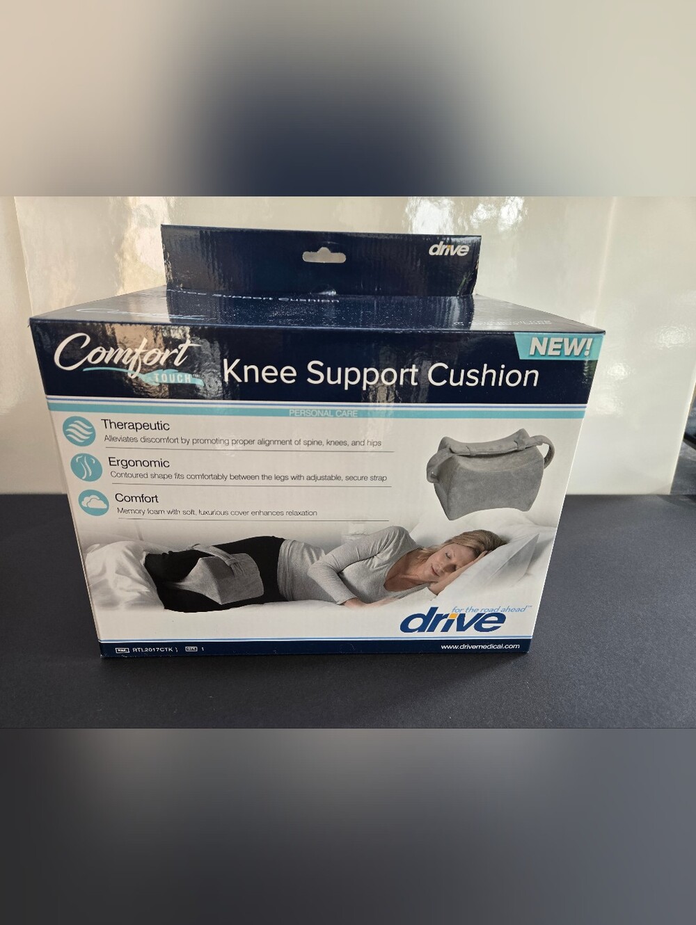 Drive Comfort Knee Support Cushion in Gray